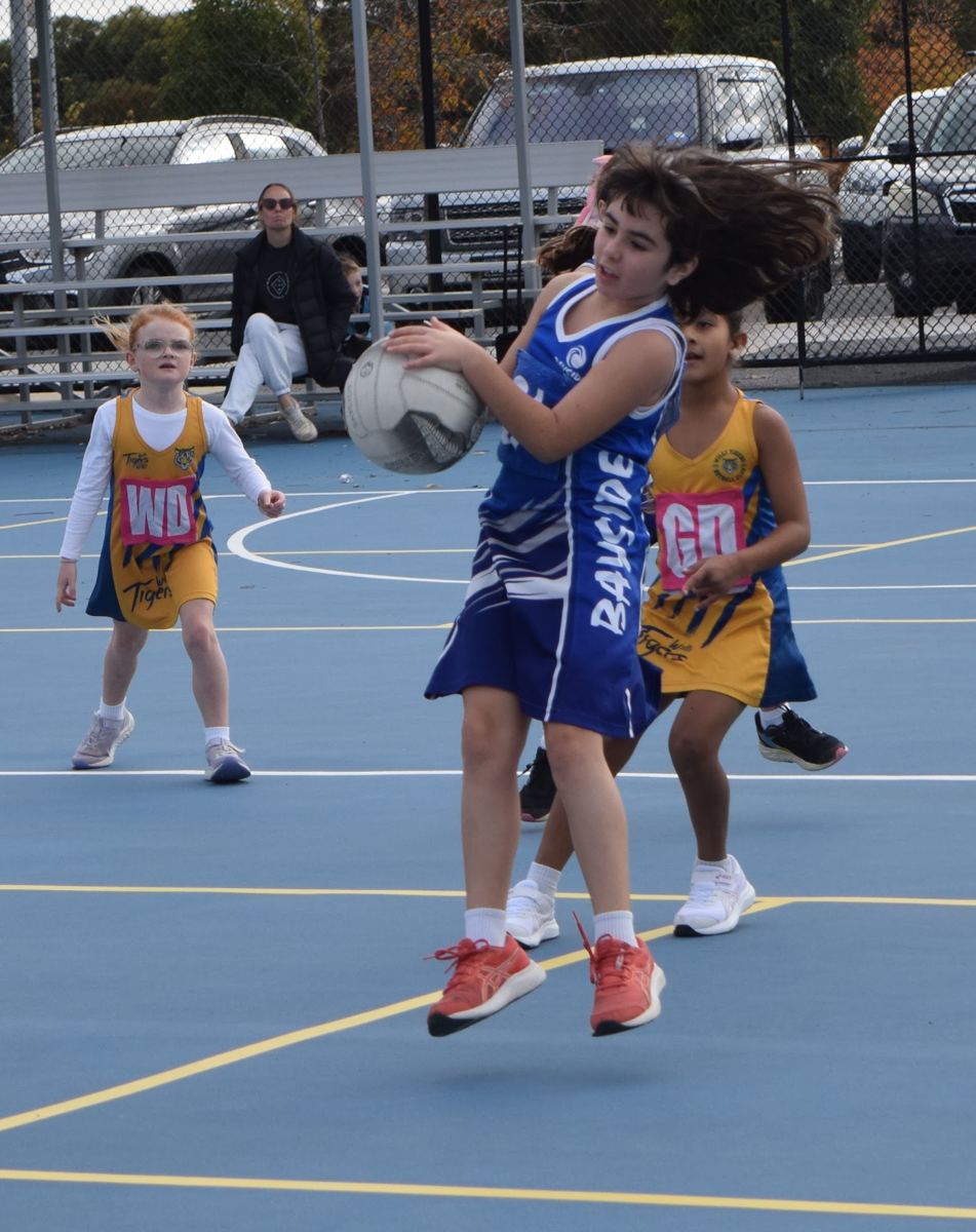 Young Bayside players on game day