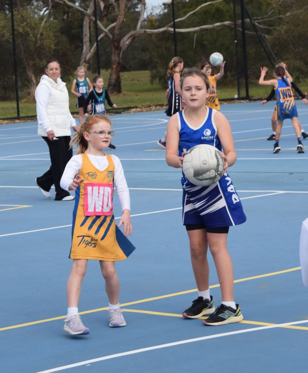 Young Bayside players on game day