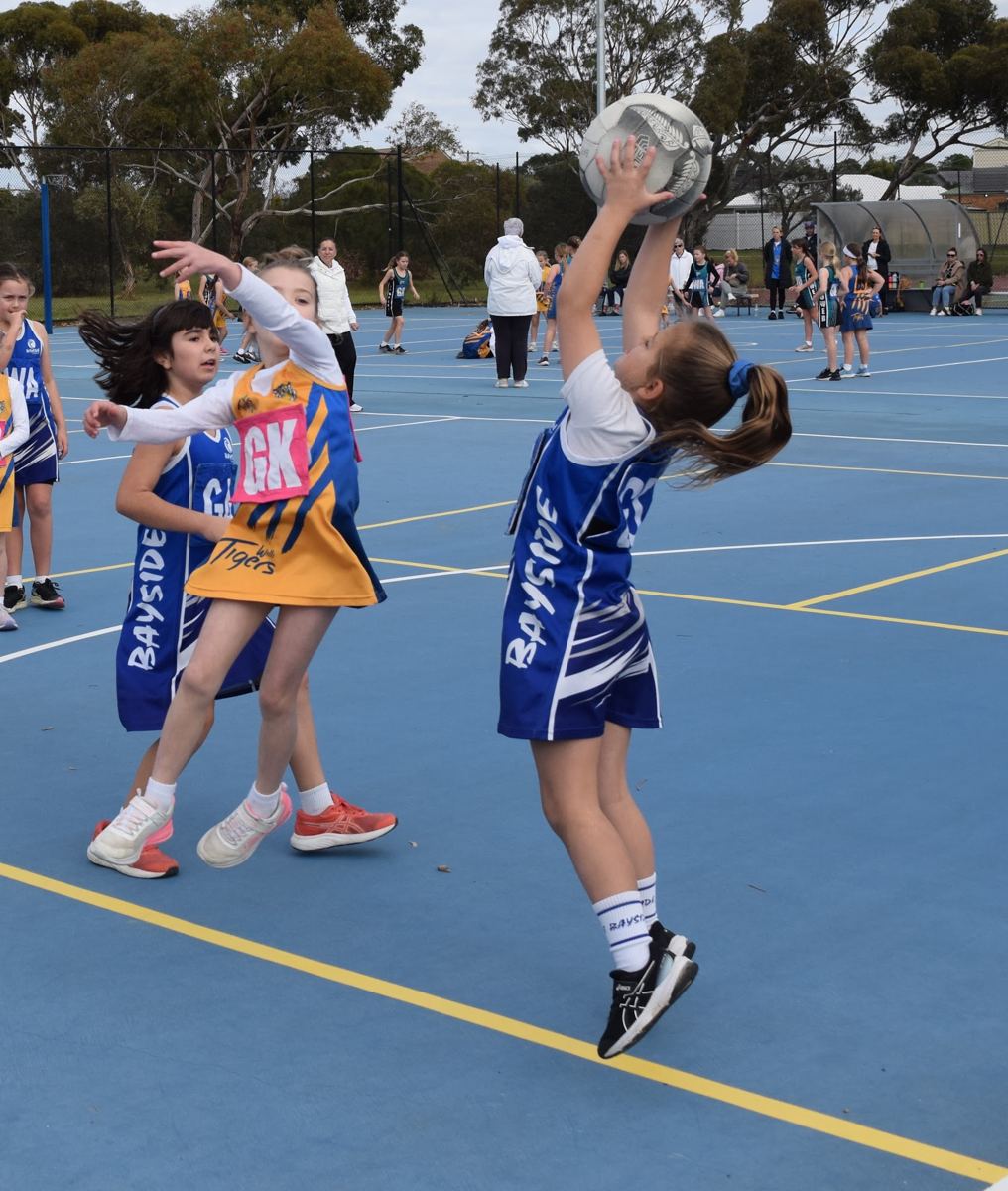 Young Bayside players on game day
