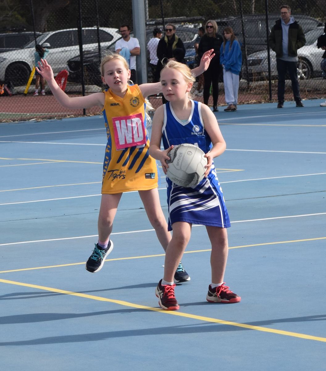Young Bayside players on game day